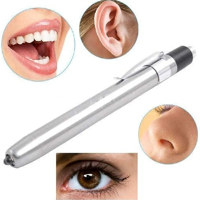 Gold Ligt Pen Torch for medical students dual battery