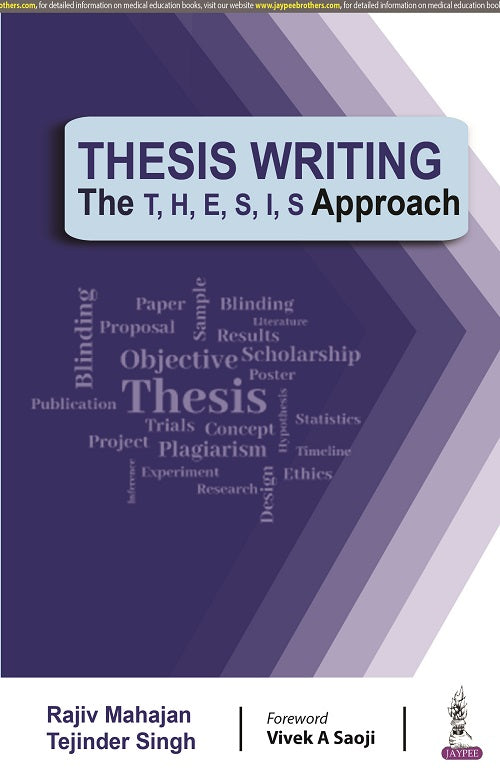 THESIS WRITING THE T, H, E, S, I, S APPROACH 1/E, 2022, RAJIV MAHAJAN