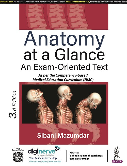 ANATOMY AT A GLANCE AN EXAM-ORIENTED TEXT 3/E, 2023, SIBANI MAZUMDAR