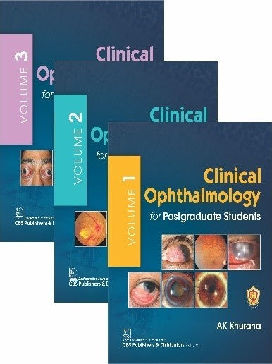 Clinical Ophthalmology for Postgraduate Students 1st/2024 (3 Vols) by AK Khurana