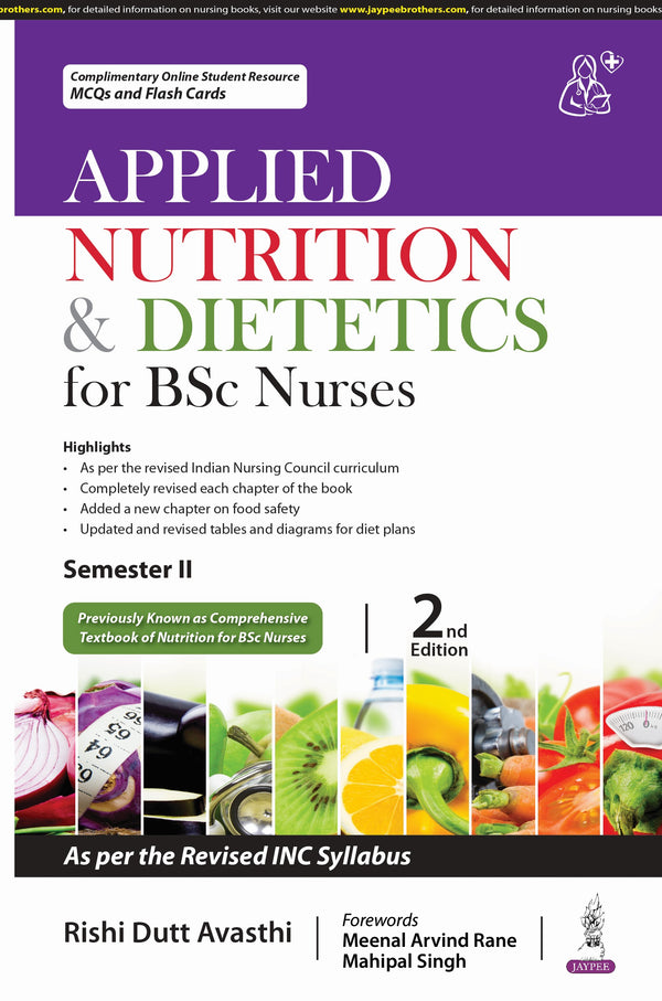 RISHI DUTT AVASTHI, APPLIED NUTRITION & DIETETICS FOR BSC NURSES, 2/E, 9789356961135