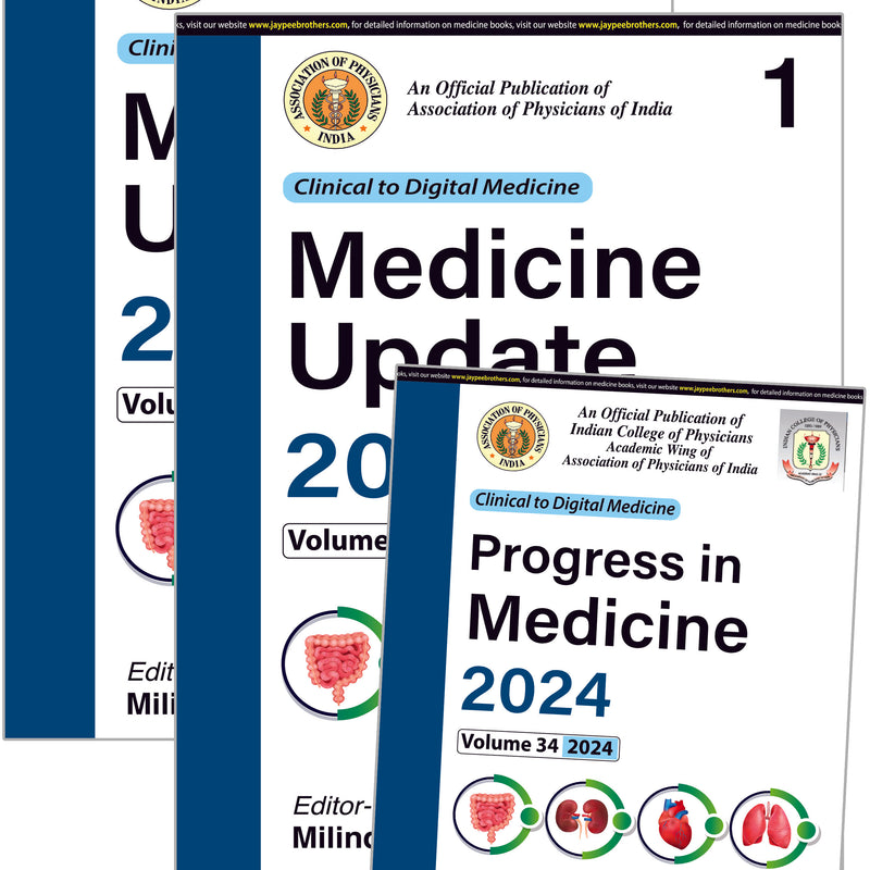 API MEDICINE UPDATE (2 VOLUMES) PROGRESS IN MEDICINE 2024 1/E, 2024, MILIND Y NADKAR