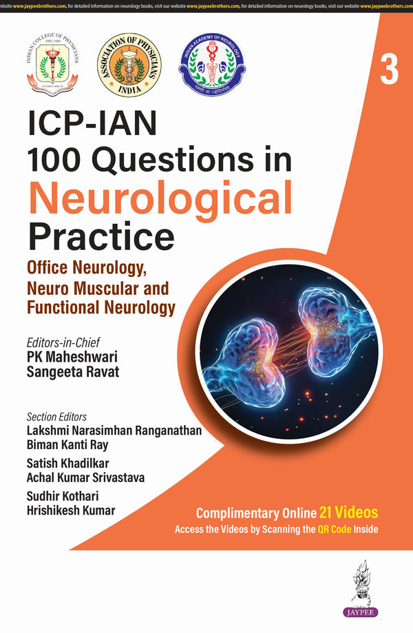 ICP-IAN 100 QUESTIONS IN NEUROLOGICAL PRACTICE 3 1/E, 2025, PK MAHESHWARI