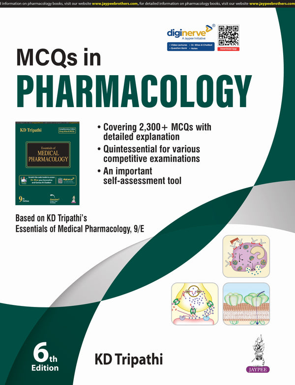 MCQS IN PHARMACOLOGY 6/E, 2025, KD TRIPATHI