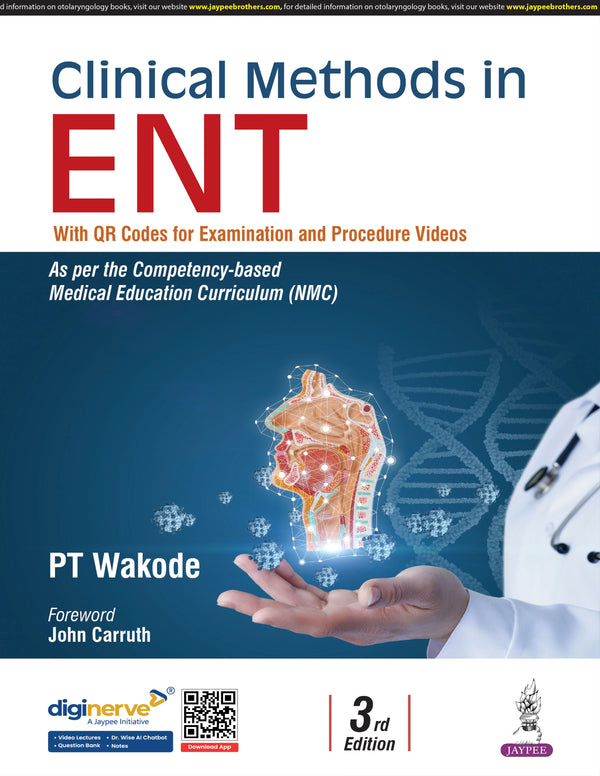 CLINICAL METHODS IN ENT 3/E, 2025, PT WAKODE