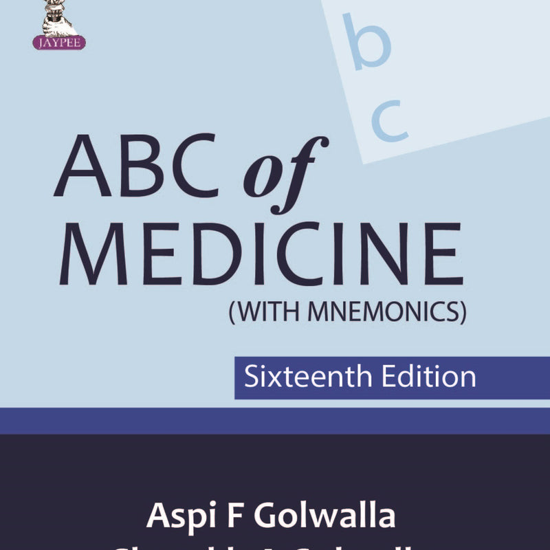ABC OF MEDICINE (WITH MNEMONICS) 16/E, 2020, ASPI F GOLWALLA