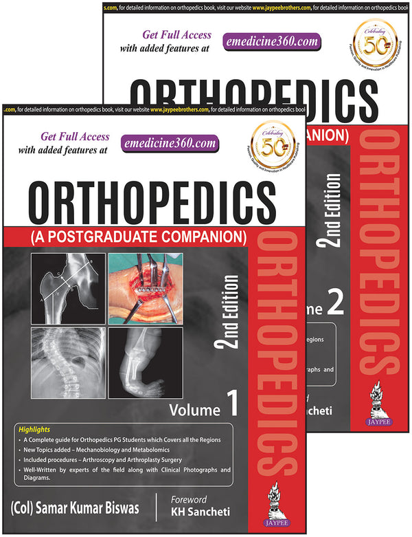 ORTHOPEDICS (A POSTGRADUATE COMPANION) 2 VOLUMES 2/E, 2020, SAMAR KUMAR BISWAS