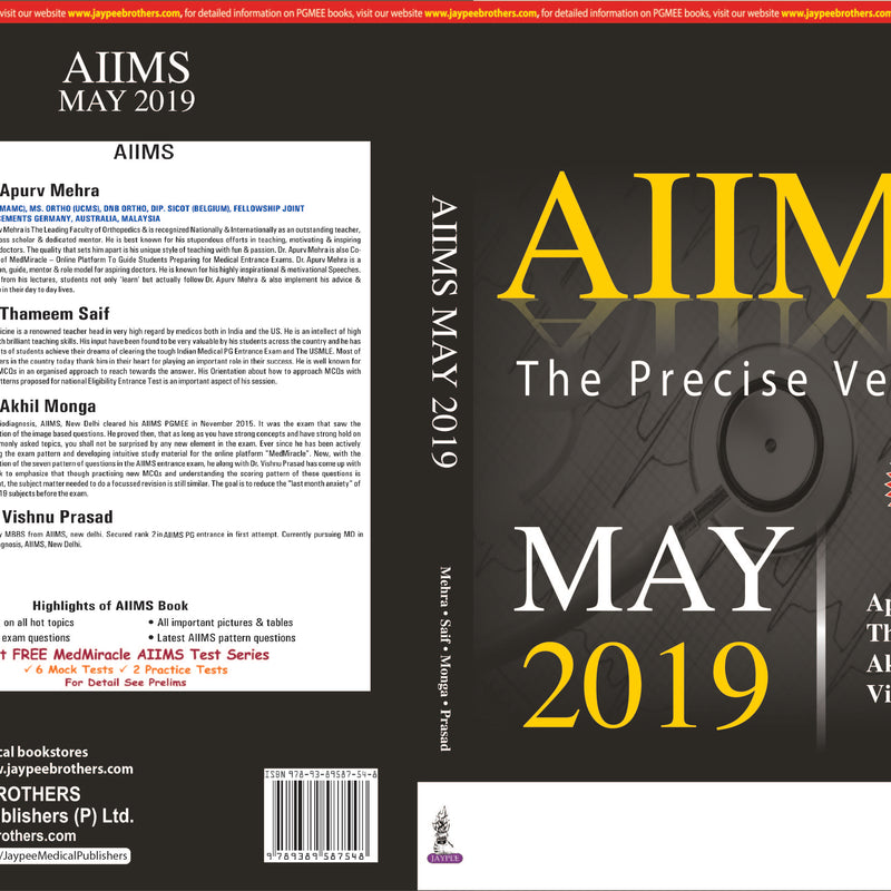 AIIMS: THE PRECISE VERSION MAY 2019 1/E, 2019, APURV MEHRA