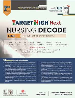 TARGET HIGH Next Nursing Decode 1st/2024 by Muthuvenkatachalam S, Amli M Venugopal