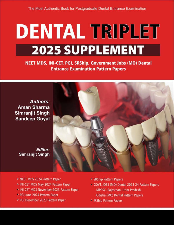 Dental Triplet 2025 Supplement
9789334109535