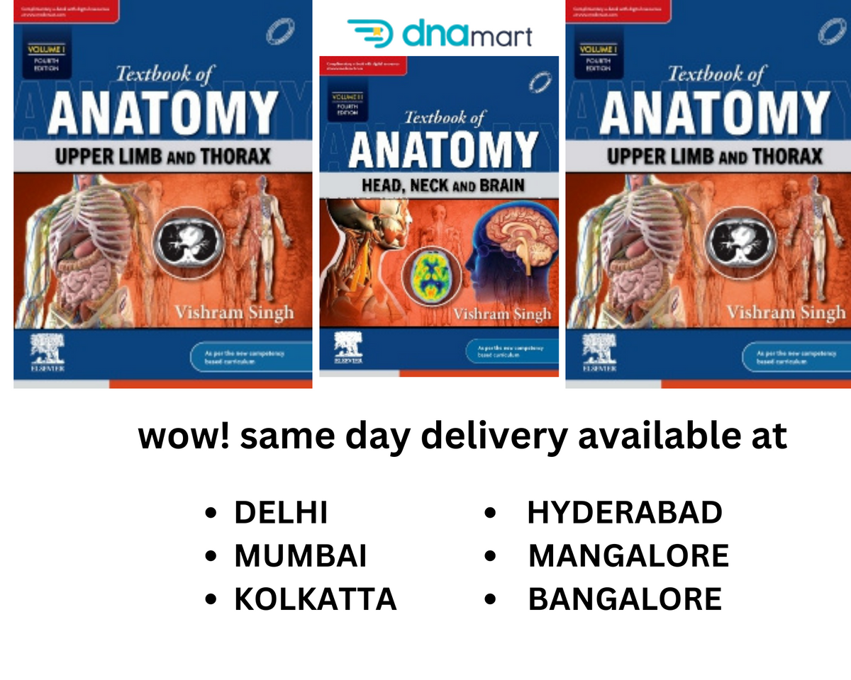 Textbook of Anatomy 4e 3 vol set 2023 by Vishram Singh
