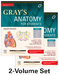 Gray's Anatomy For Students-Third South Asia Edition 2 Volume Set 2023 By Drake
