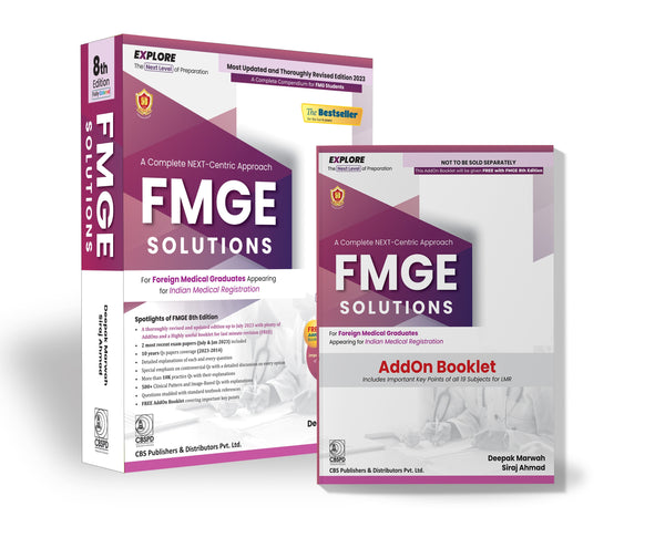FMGE SOLUTIONS For Foreign Medical Graduates 8th Edition/2023 by Deepak Marwah