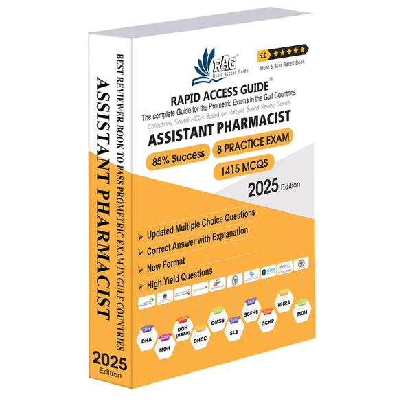 Assistant Pharmacist MCQ Book – Prometric Exam Questions – 2025
