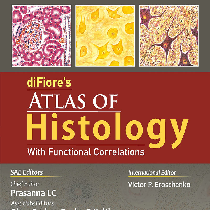 Buy DiFiore's Atlas of Histology India, Best histology atlas for MBBS students India, DiFiore’s Atlas of Histology CBME curriculum, Histology atlas with clinical correlations India, Histology book for NEET PG and AIIMS exams, CBME-aligned histology books for MBBS, DiFiore's Atlas with photomicrographs and functional correlations, Top-rated histology books for Indian medical students, DiFiore histology book for PG entrance preparation, OSPE guide and MCQs for MBBS India, Histology book with functional and