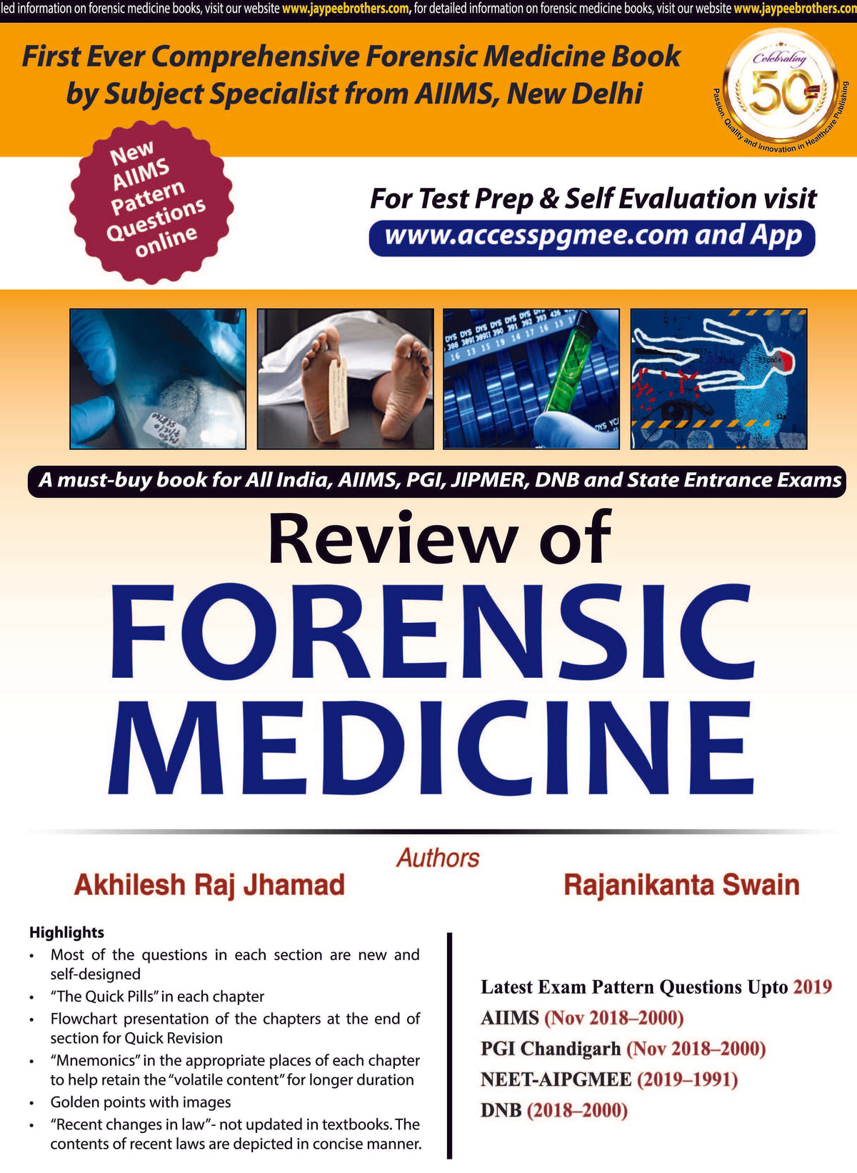 REVIEW OF FORENSIC MEDICINE,1/E,AKHILESH RAJ JHAMAD