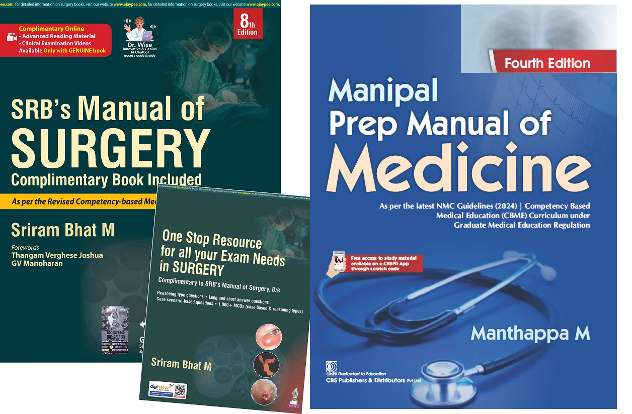Best Surgery & Medicine Books for Final Year MBBS 2026: SRB + Manipal Combo Review