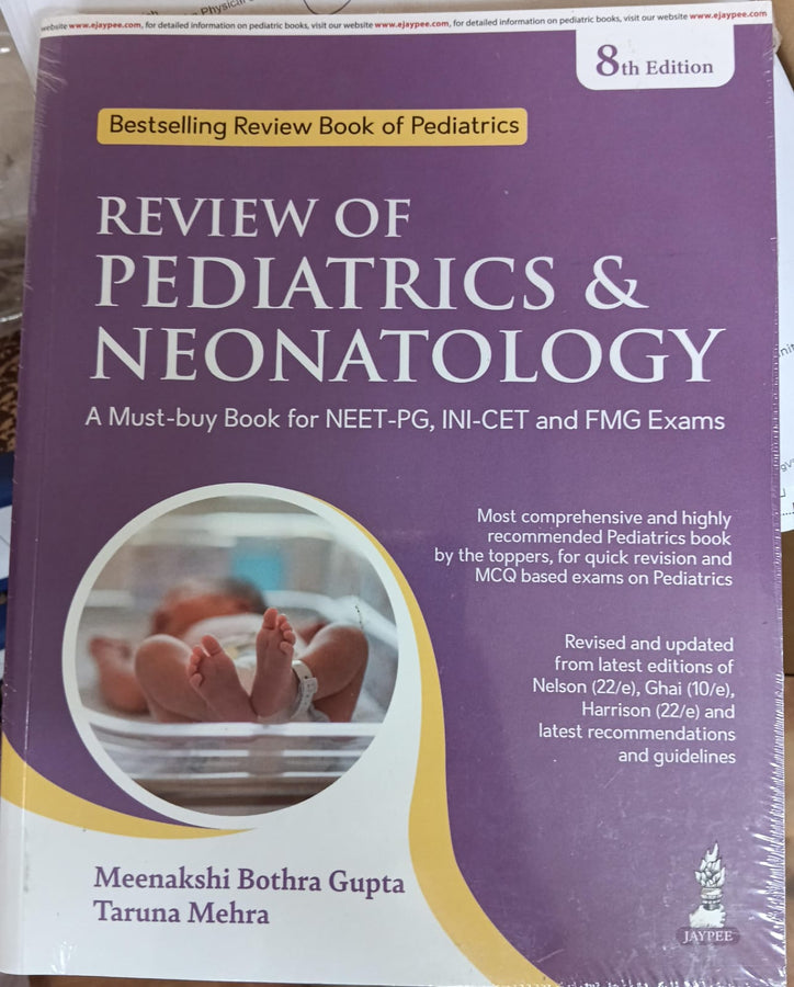 Review of Pediatrics & Neonatology 8th Edition 2026 by Meenakshi Bothra Gupta and Taruna Mehra