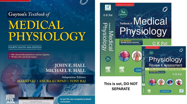 📘 G.K. Pal vs. Guyton & Hall: Which Physiology Textbook Should You Choose for MBBS?