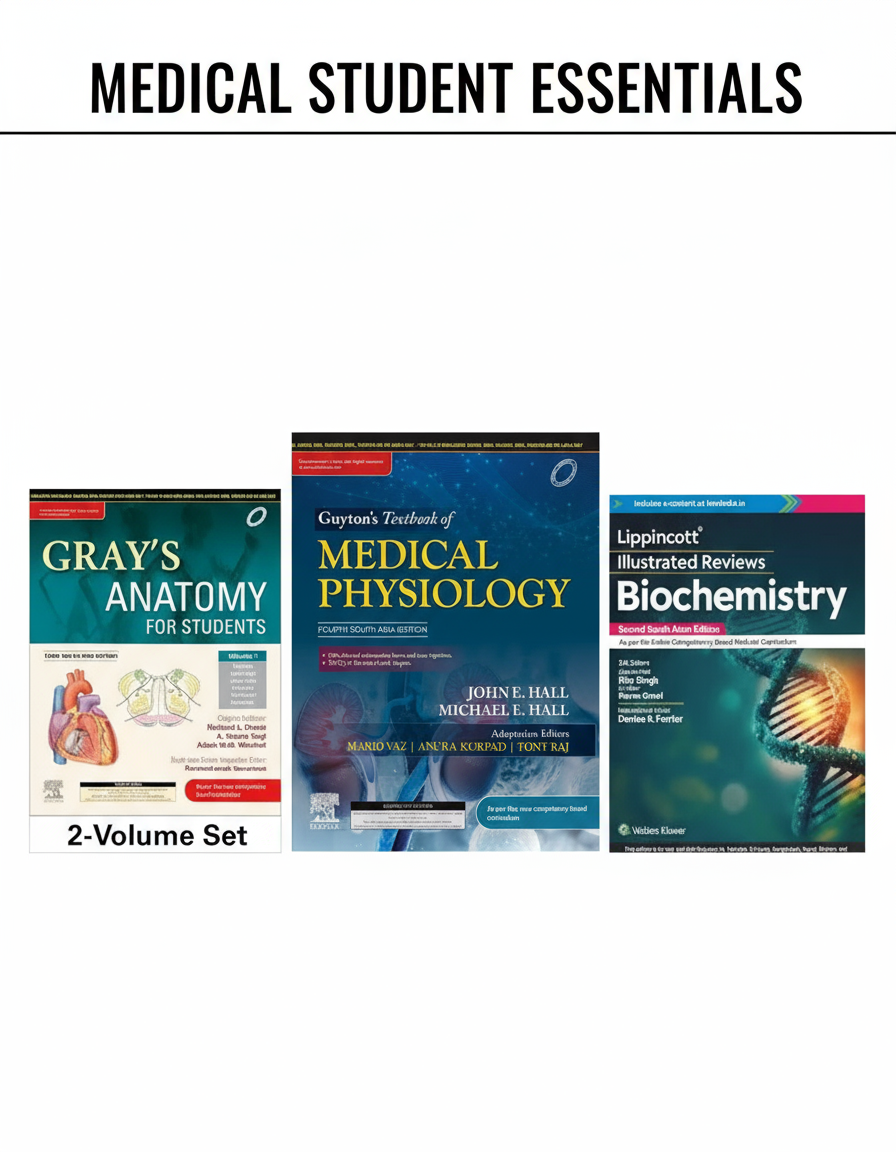 🧠 Why Gray’s, Guyton, and Lippincott Are the Smartest Choice for Medical Students