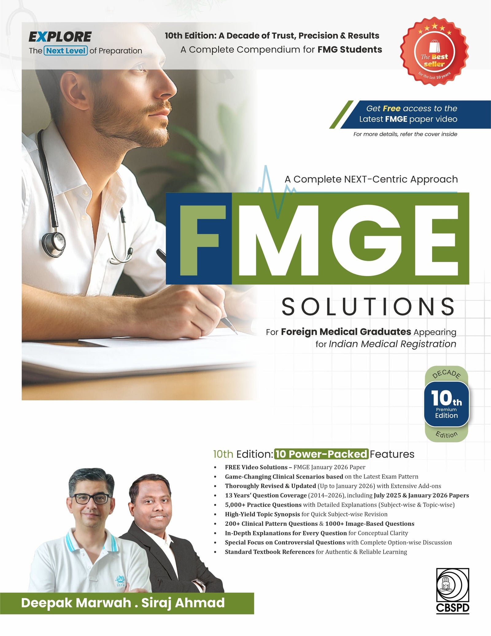 🆕 NEW RELEASE – FMGE Solutions 10th Edition by Deepak Marwah – The Ultimate Guide for Foreign Medical Graduates