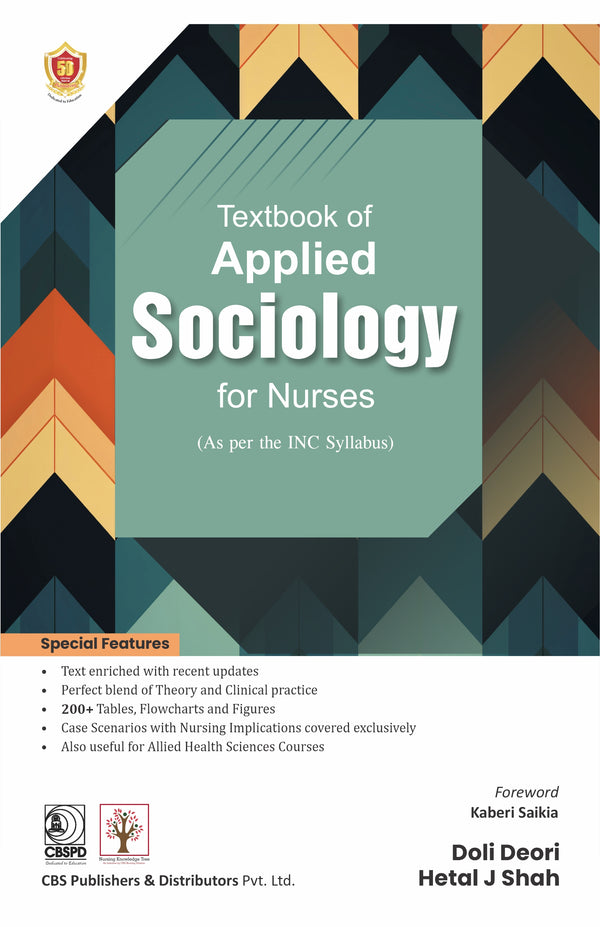 Textbook Of Applied Sociology For Nurses As Per The Inc Syllabus (Pb 2025) by Doli Deori