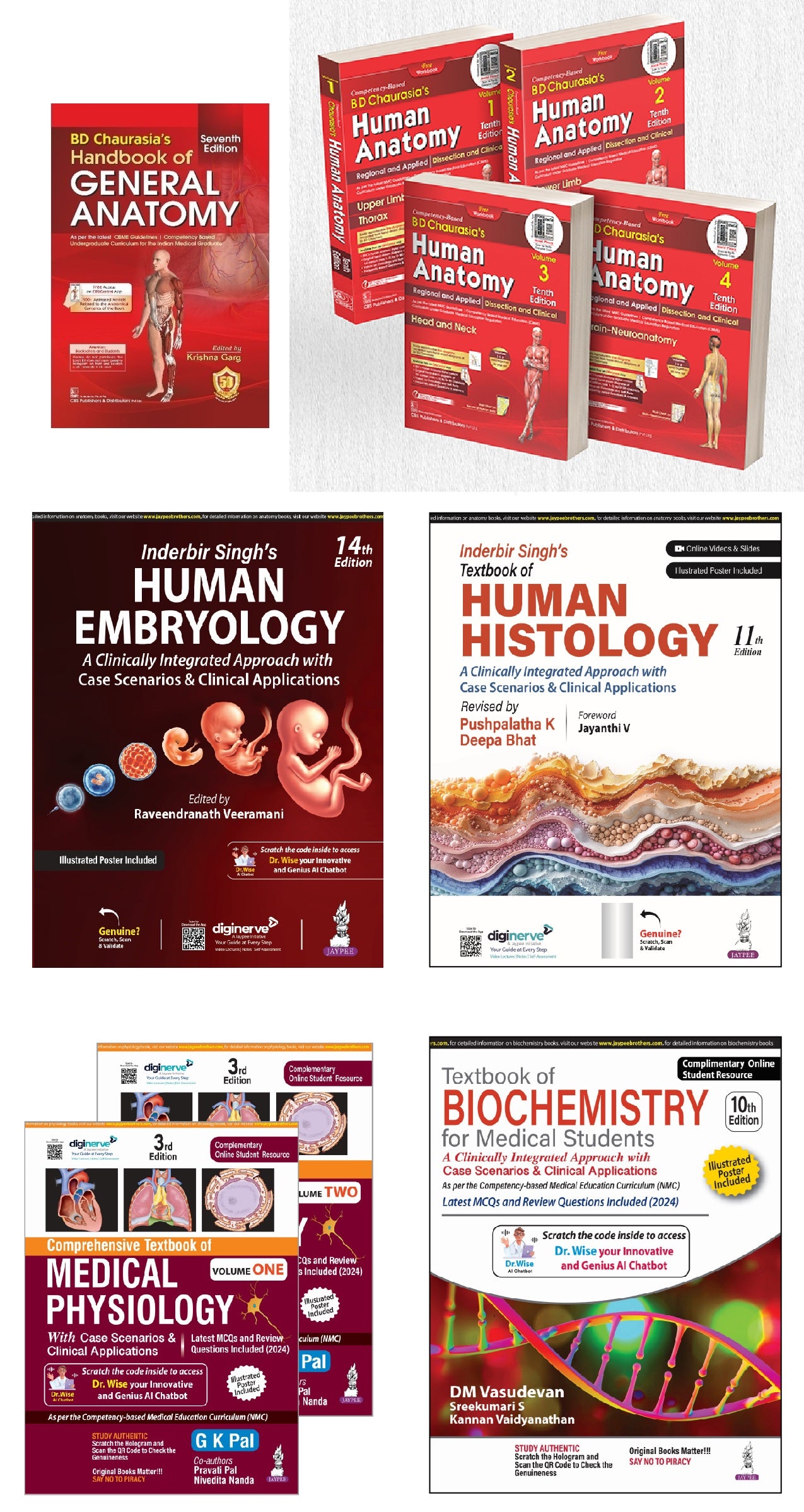 Simplified Learning for 1st Year MBBS Easy to read Textbooks KIT 1