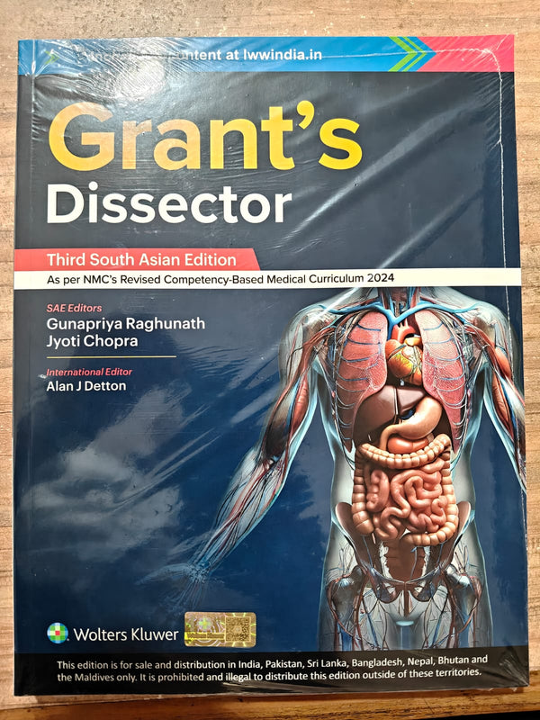 Grant's Dissector, 3rd South Asian Edition cover