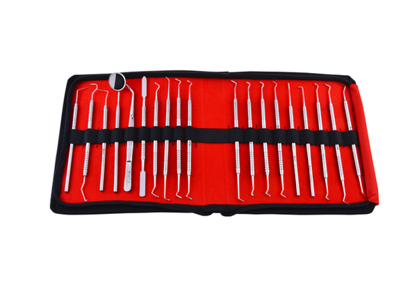 GDC Conservative Instruments in Pouch - 19-Piece Dental Kit  Economy