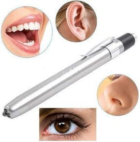 Gold Ligt Pen Torch for medical students dual battery