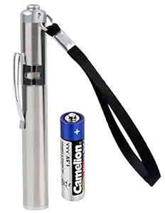Round Moon Shaped Light Aluminium Alloy Pen Torch for medical students