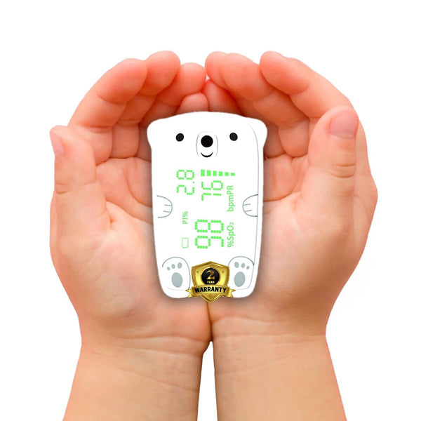 BPL Smart Oxy Junior Fingertip Pulse Oximeter for Children|High Accuracy|SPO2|Perfusion Index| Age Range - 3-12 Yrs - White