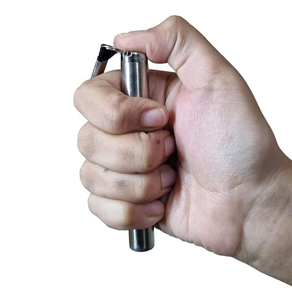 Round Moon Shaped Light Aluminium Alloy Pen Torch for medical students