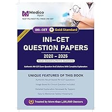 INI CET Solved Question Papers PYQs with Expert Explanations and Solutions Book - INI-CET | NBE | NEET PG | FMGE