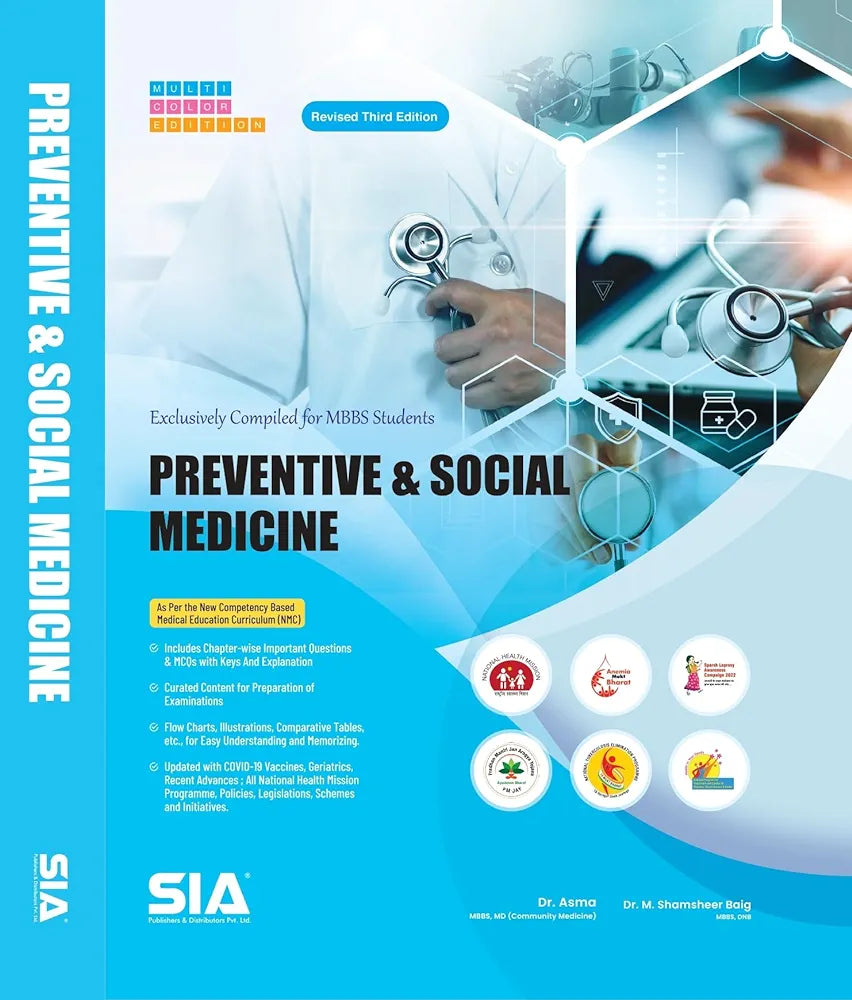 Preparatory Manual of Preventive and Social Medicine 3rd Revised Editon 2024-25 by Dr. M. Shamsheer Baig 

Preparatory Manual of Preventive and Social Medicine 3rd Revised Editon 2024-25