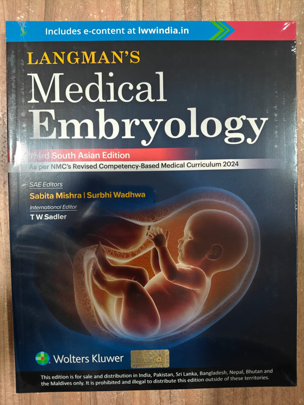 Langman's Medical Embryology 3rd South Asian Edition