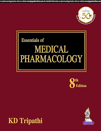 ESSENTIALS OF MEDICAL PHARMACOLOGY,8/E,KD TRIPATHI