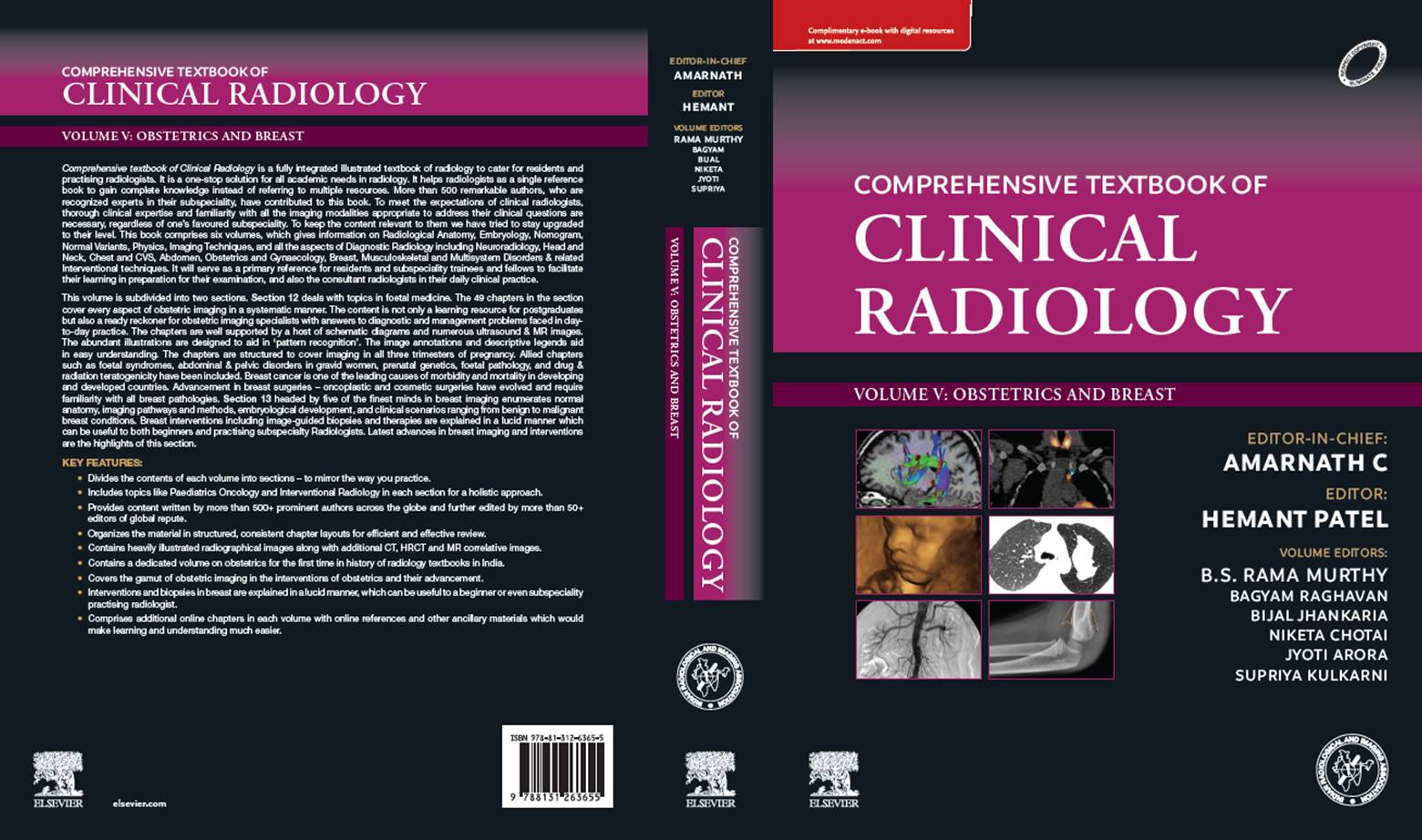 IRIA Comprehensive Textbook of Clinical Radiology 1st/2023 (6 Vols)by C ...