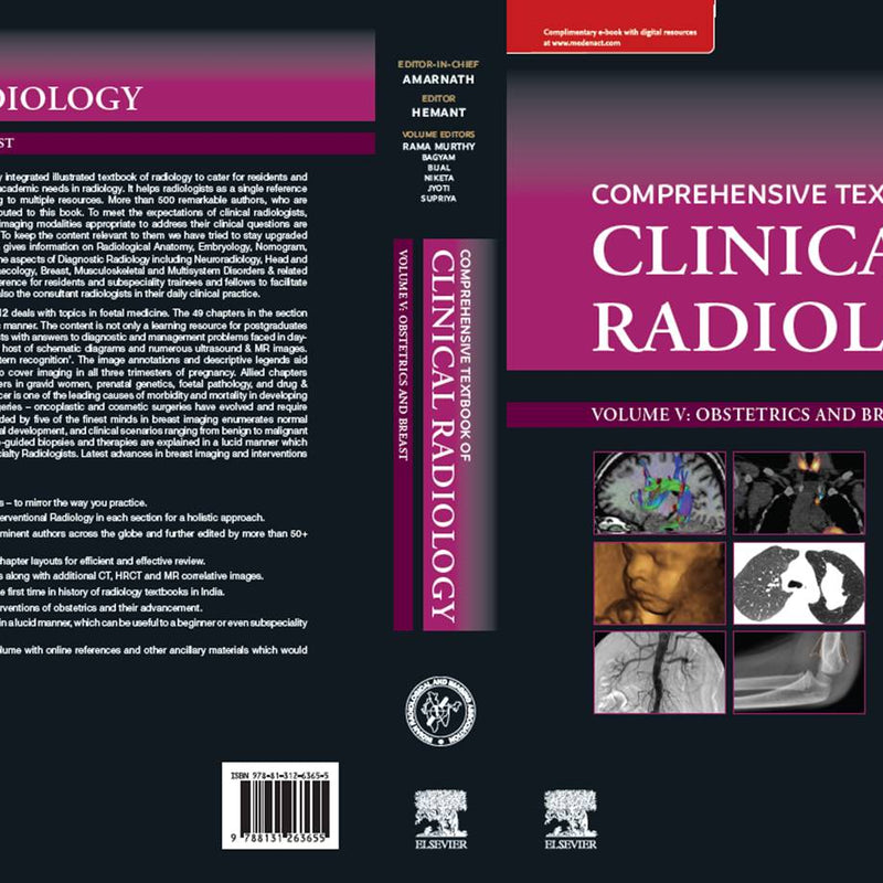 IRIA Comprehensive Textbook of Clinical Radiology 1st/2023 (6 Vols)by C Amarnath, Hemant Patel