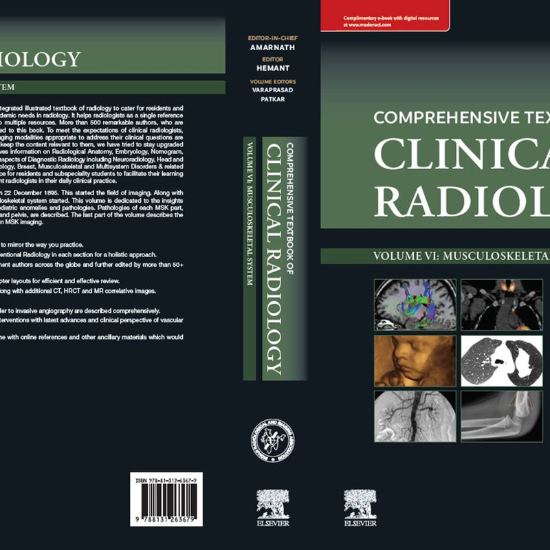 IRIA Comprehensive Textbook of Clinical Radiology 1st/2023 (6 Vols)by C Amarnath, Hemant Patel