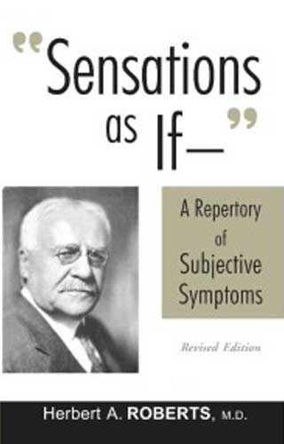 SENSATIONS AS IF-A REPERTORY  1ST/e, by ROBERTS HERBERT