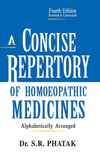 CONCISE REPERTORY 4TH/e, by PHATAK SR