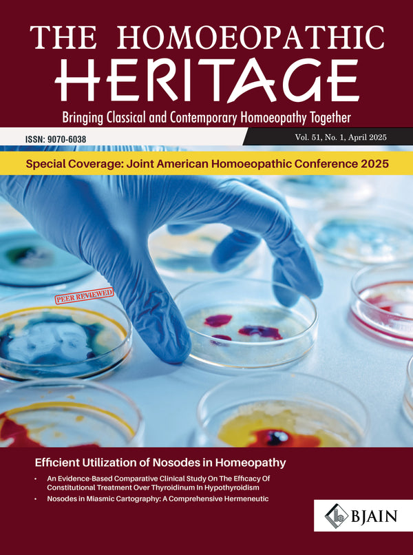 The Homoeopathic Heritage (APRIL 2025), by