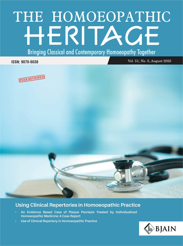 The Homoeopathic Heritage (AUGUST 2025), by
