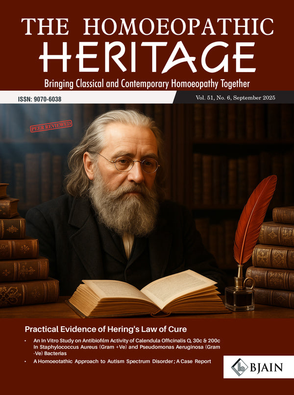 The Homoeopathic Heritage (SEPTEMBER 2025), by