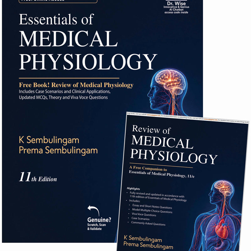 Essentials of Medical Physiology by K Sembulingam & Prema Sembulingam | 11th Edition 2027 with Free Review Book