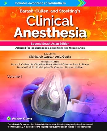 Barash Cullen and Stoeltings Clinical Anesthesia 2nd SAE/2025 (2 Vols)