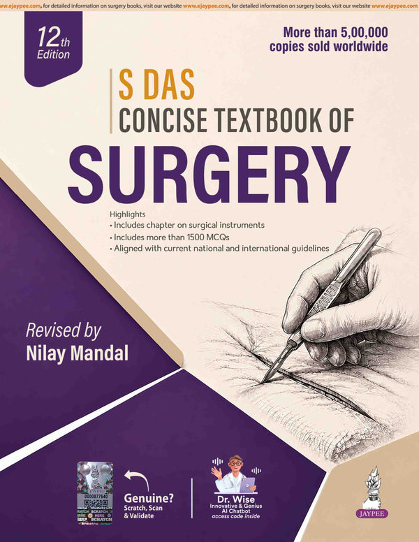 S DAS CONCISE TEXTBOOK OF SURGERY, 12/E, BY, NILAY MANDAL