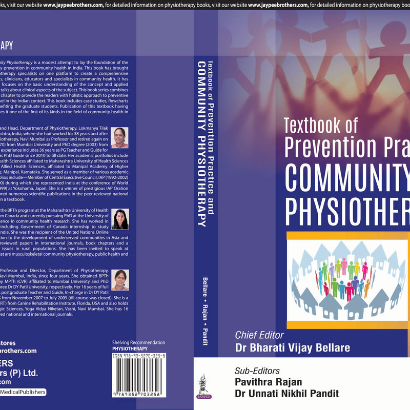 TEXTBOOK OF PREVENTIVE PRACTICE AND COMMUNITY PHYSIOTHERAPY -1, 1/E,R.P., BY, BHARATI VIJAY BELLARE