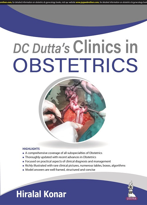 DC DUTTA’S CLINICS IN OBSTETRICS 1/E R.P., 2024, HIRALAL KONAR
